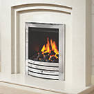 Be Modern Design Chrome Rotary Control Inset Gas Manual Fire 510mm x 173mm x 605mm