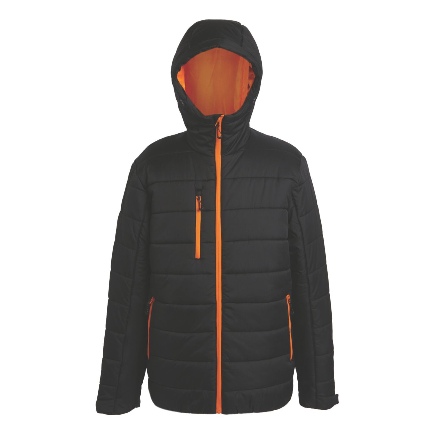 Regatta Navigate Thermal Jacket Black/Orange Pop X Large 43.5" Chest (821VF)