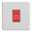 Varilight  45A 1-Gang 2-Pole Cooker Switch Paintable