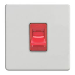 Varilight  45A 1-Gang 2-Pole Cooker Switch Paintable