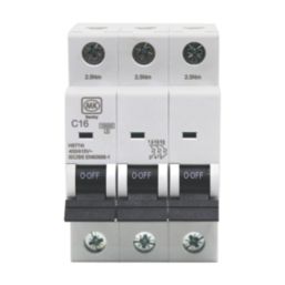 MK Sentry  16A 3-Pole C Curve 3-Phase MCB