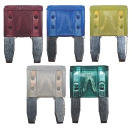 Pearl Consumables Assorted Mini Blade Auto Fuses 10-30A 5 Pieces