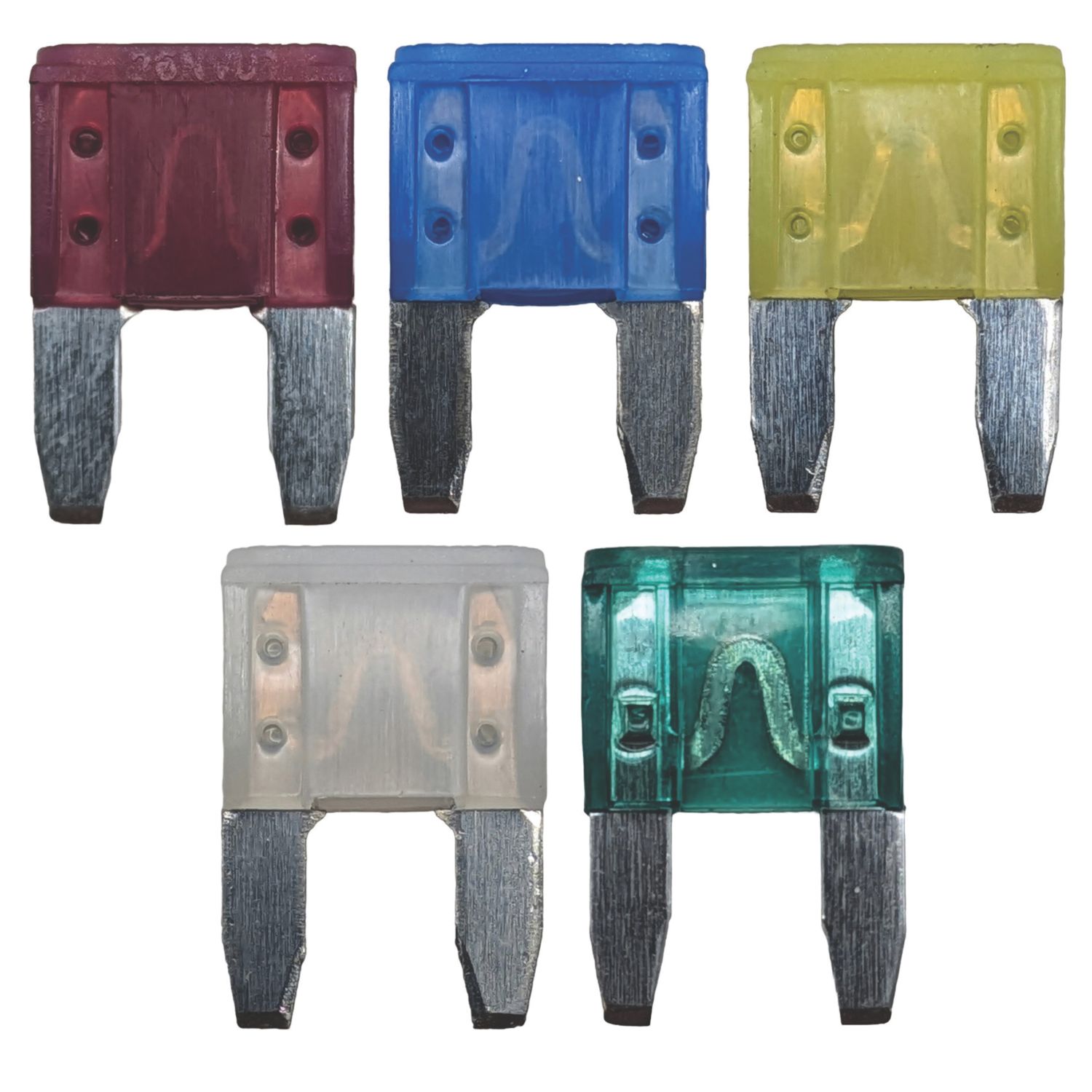 Pearl Consumables Assorted Mini Blade Auto Fuses 10-30A 5 Pieces (821YY)