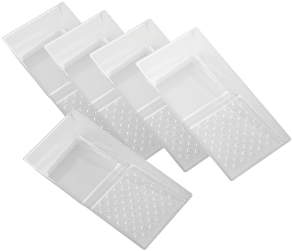 No Nonsense 4" Tray Inserts Clear 5 Pack Screwfix
