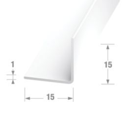Essentials White Corner Profile 1m x 15mm x 15mm