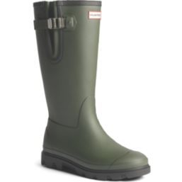 Hunter Field Downpour Adjustable  Size 10  Olive Non Safety Wellies