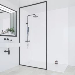 Multipanel Hydrolock Bathroom Waterproof Wall Panel  Gloss Natural White 2400mm x 580mm x 11mm
