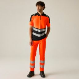 Regatta Pro Contract Stretch Action Trousers Orange 42" W 31" L
