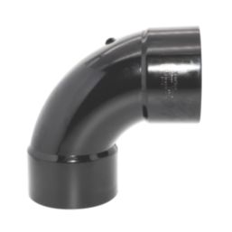 FloPlast  Solvent Weld 92.5° Double Socket Bend Black 110mm