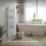 Masterplug 1320mm x 510mm 3412BTU White Flat Electric Towel Radiator