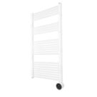Masterplug 1320mm x 510mm 3412BTU White Flat Electric Towel Radiator