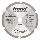 Trend PCD/FSB/2506 Multi-Material Fibreboard Saw blade 250mm x 30mm 6T