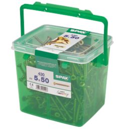 Spax  PZ Countersunk Self Drilling Woodscrews 5mm x 50mm 430 Pack