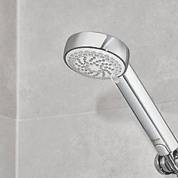 Aqualisa Visage Gravity-Pumped Rear-Fed Chrome Thermostatic Smart Shower with Bath Overflow Filler