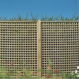 Forest Premium Framed Softwood Square Garden Trellis 6' x 6' 10 Pack