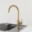 Refurb Swirl Elbe Tap Brushed Brass