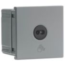 Knightsbridge Touchless 2.1A 1-Way Modular Light Switch Grey with Black Inserts
