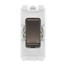 British General Nexus Grid 20A Grid Intermediate Switch Black Nickel