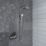 Bristan Prism Rear-Fed Exposed Chrome Thermostatic Mixer Shower with Rigid Riser Kit & Diverter
