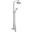 Bristan Prism Rear-Fed Exposed Chrome Thermostatic Mixer Shower with Rigid Riser Kit & Diverter