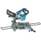 Refurb Makita DLS714NZ 190mm Twin 18V Li-Ion LXT Brushless Cordless Single-Bevel Sliding Compound Mitre Saw - Bare
