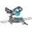 Refurb Makita DLS714NZ 190mm Twin 18V Li-Ion LXT Brushless Cordless Single-Bevel Sliding Compound Mitre Saw - Bare