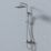 Swirl Thorness  Rear-Fed Exposed Chrome-Plated Thermostatic Mixer Shower with Diverter