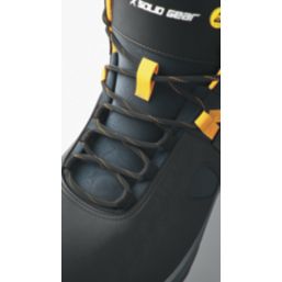 Solid Gear Essence Mid Size 9  Black Water-Resistant  Safety Boots