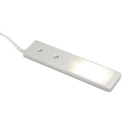 VEW Nova Rectangular LED Ultra-Thin Cabinet Light Aluminium 2.2W 150lm 3 Pack