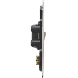 Knightsbridge  45A 2-Gang DP Control Switch Pearl with LED