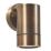 Zink Brac Outdoor Up or Down Wall Light Fitting Bronze