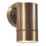 Zink Brac Outdoor Up or Down Wall Light Fitting Bronze