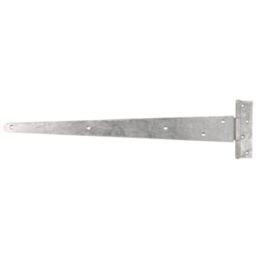 GateMate Matt Silver Straight Medium Tee Hinges 150mm x 24" x 600mm 2 Pack