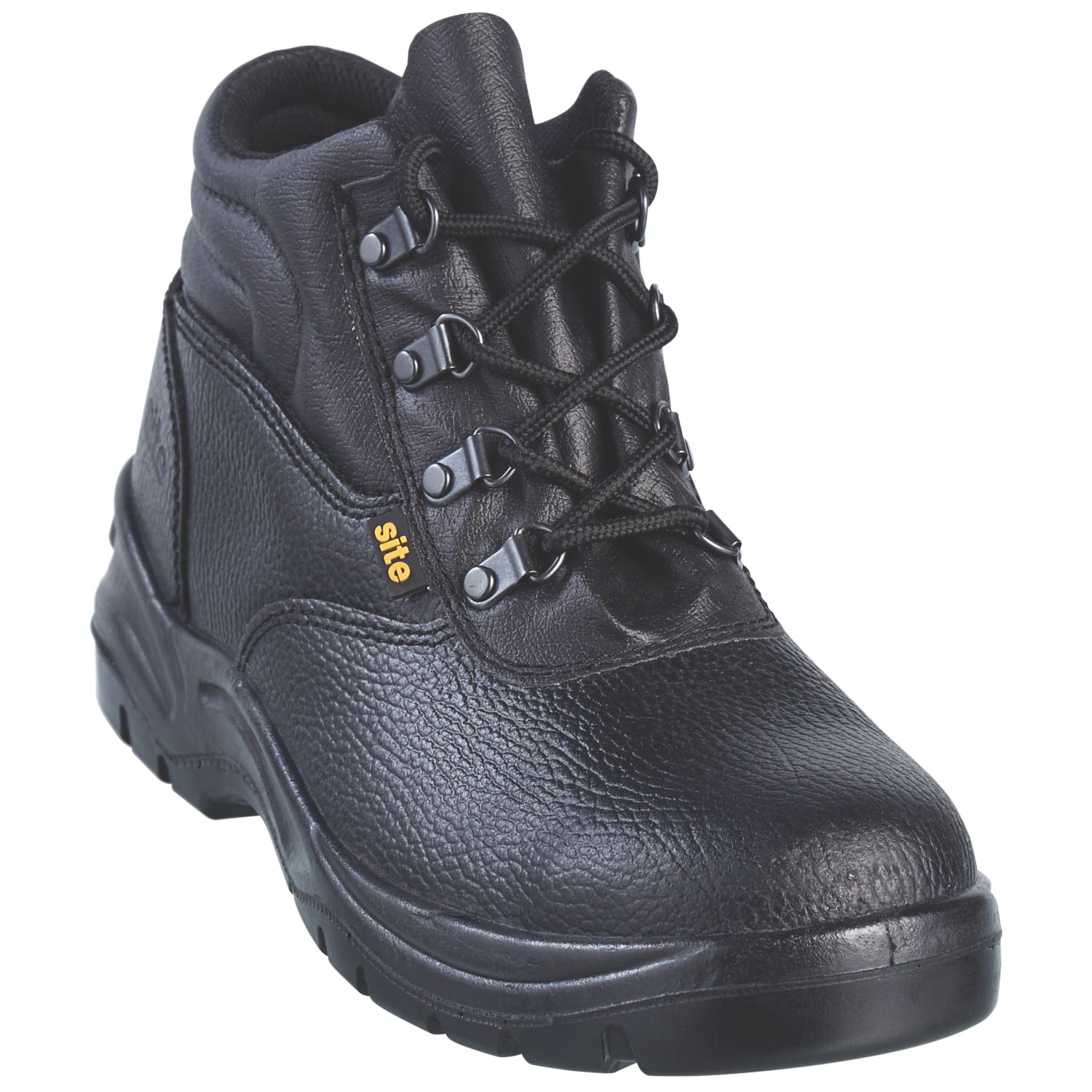 Site Slate Chukka Size 10 Black Steel Toe Cap Safety Boots (82304)