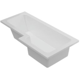 Vermont Shower Bath Right-Hand Acrylic No Tap Holes 1700mm