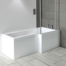 Vermont Shower Bath Right-Hand Acrylic No Tap Holes 1700mm