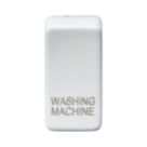 Knightsbridge 'WASHING MACHINE' Switch Cover Matt White