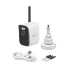 Swann SWNVW-MRMINICAM-EU Battery-Powered White Wireless 4K Indoor & Outdoor Square Add-On CCTV Camera