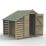 Forest 4Life 5' x 7' (Nominal) Apex Overlap Timber Shed with Lean-To & Assembly