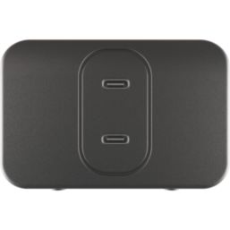 Masterplug 2-Outlet Type C Plug-In Power Hub Black 5A