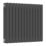 Reina 500mm x 605mm 2241BTU Anthracite Horizontal 3 Column Radiator