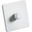 Knightsbridge  1-Gang 2-Way LED Intelligent Dimmer Switch  Matt White