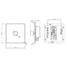 Knightsbridge  1-Gang 2-Way LED Intelligent Dimmer Switch  Matt White