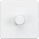 Knightsbridge  1-Gang 2-Way LED Intelligent Dimmer Switch  Matt White