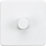 Knightsbridge  1-Gang 2-Way LED Intelligent Dimmer Switch  Matt White