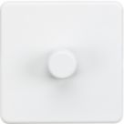 Knightsbridge  1-Gang 2-Way LED Intelligent Dimmer Switch  Matt White