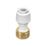 FloPlast FloFit+ Plastic Push-Fit Straight Tap Connector 15mm x 3/4"