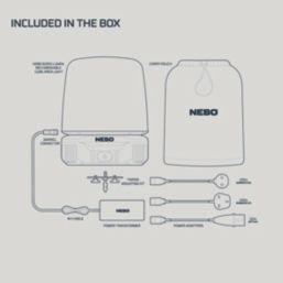 Nebo 8K Cube Rechargeable LED Area Light 8000lm