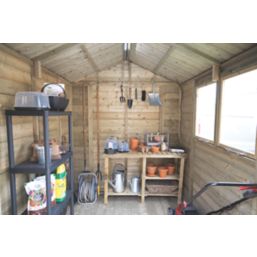 Forest Timberdale 6' 6" x 8' (Nominal) Apex Tongue & Groove Timber Shed with Assembly