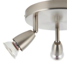 Saxby Amalfi Round 3-Light Spotlight Satin Nickel